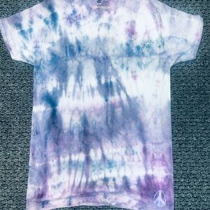 Tie-Dye Kids Shirt with Peace Sign